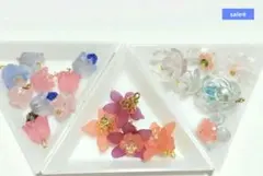 ハンドメイドお花のコネクターチャーム( ॑˘ ॑* )