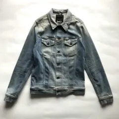 ★デンハム★DENHAM デニムジャケット ストレッチ ブルー ダメージ XSのサムネイル