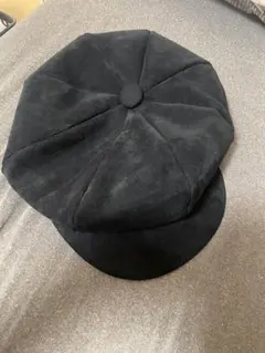 onespo 黒 スエード風 キャスケット