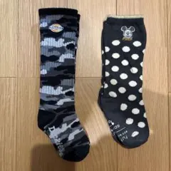 Dickies 迷彩柄 & ミッキーマウス ハイソックス2足セット