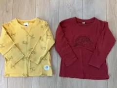 キッズ長袖カットソー 2枚セット 100㎝