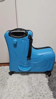 子供用 乗れるキャリーケース ブルーのサムネイル