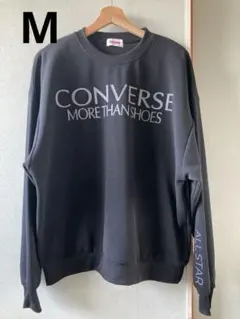 【新品】converse シアサッカースエット　黒　M