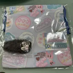 エンジェルブルー くじ 巾着 ボアヘアクリップ