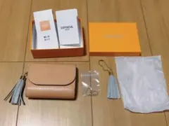 COTOCUL サーモン レザー ミニ財布 タッセル2個付き