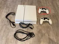 PlayStation 4 ホワイト 本体 コントローラー2個 ゲームソフト付き