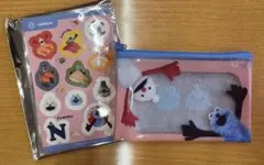 スシロー スンスン コラボ クリアポーチ＆シール