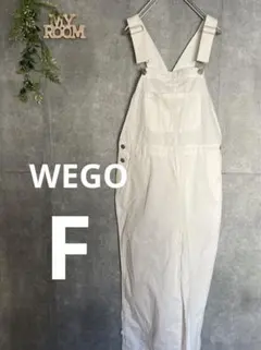 WEGO オーバーオール サロペット デニム 白色 人気 レディース フリー F