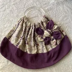 ハンドメイド　手さげバッグ