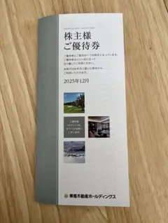東急不動産　株主優待券 2026年8月末