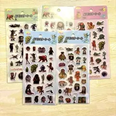 【５枚セット】イタリアンブレインロット風シールAIモンスター　ぷくぷくシール