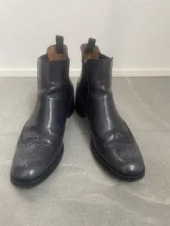 Church’sグレー サイドゴアブーツ レザー