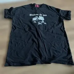 Jamie エーエヌケー バラプリント Tシャツ ブラックのサムネイル