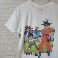 ドラゴンボール　バーダック 悟空 USA カタカナ ロゴ 半袖 tシャツ青 ドラゴンボール バーダック 悟空 USA カタカナ ロゴ 半袖 tシャツ青