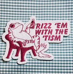 アイロンワッペン　カエル　アメリカン雑貨　蛙　刺繍ワッペン　diy