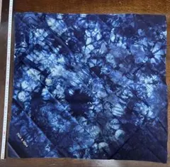 M263 天然藍染　阿波藍　無形文化財　リバーシブル　正絹　袋帯　未使用極美品 M263 天然藍染 阿波藍 無形文化財 リバーシブル 正絹 袋帯 未