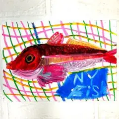魚のイラスト 手描きアート 原画