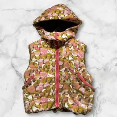 【モンシュシュ】ベビー　中綿ボアベスト 95cm フード取り外し可能