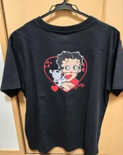 Betty Boop ハート Tee 黒 ベティちゃんのサムネイル