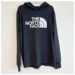 ★新品　ノースフェイス　ロングスリーブビッグロゴフーティ　ブラック Lサイズ