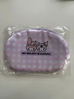 マイメロディ & クロミ チェック柄ポーチ