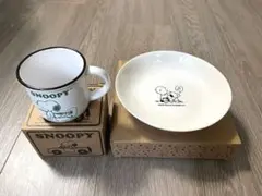 【新品未使用】2点セット！SNOOPY スヌーピー マルチプレート マグカップ