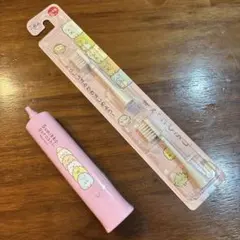 すみっコぐらし 電動歯ブラシ本体　替え2本セット ピンク