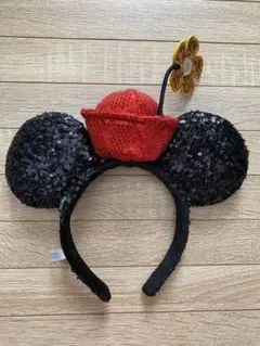ディズニー カチューシャ 黒スパンコール