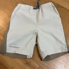 mont-bell モンベル　110 ハーフパンツ　ベージュ/ブラウン
