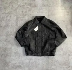 A-2 short leather bomber jacket