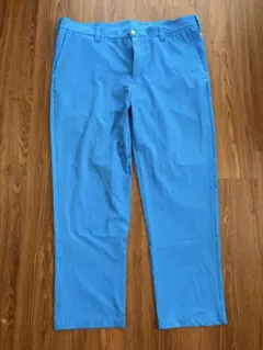 FJ ゴルフパンツ 青色 ウエストストライプ