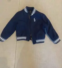 ラルフローレン キッズ ブルゾン 100 ネイビー ロゴ