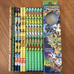 【新品】ポケットモンスター Sun&Moon 鉛筆 6本他　合計12本 2B