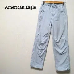 アメリカンイーグル ワークパンツ カーゴパンツ ライトブルー XXSサイズ