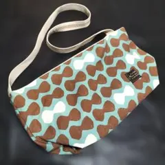 総柄幾何学模様生成りコットンバッグ