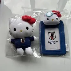 サンリオ ハローキティ サッカー日本代表 ぬいぐるみ マスコット