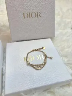 【正規品】Dior ゴールドトーン 2連 ダブル チェーン ブレスレット