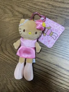 ハローキティ スタイルアップマスコット ピンク ヒョウ柄　平成ギャル 足長