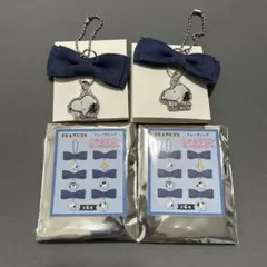 スヌーピー ランダム デニムリボンキーホルダー