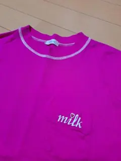 こ*ま様 Milkミルク半袖TシャツトップスM相当平成のサムネイル