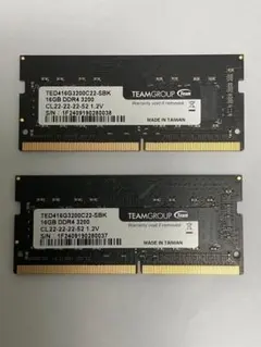 TeamGroup DDR4 3200MHz 16GBx2(計32GB)のサムネイル