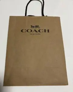 COACH ブラウン ショッピングバッグ ミニポーチ付き