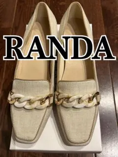 RANDA（ランダ） アクリル×ゴールドパーツパイピングデザインシューズのサムネイル