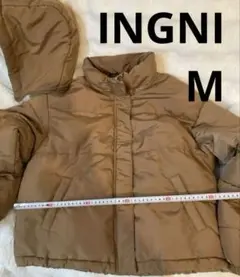 INGNI フード付き(着脱可)ブラウン中綿ジャンパー　美品
