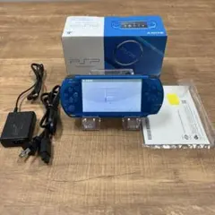 【極美品】 PSP3000 バイブラントブルー 箱付