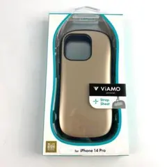 新品 iPhone14Pro 耐衝撃 ハイブリッド 光沢塗装 メタルシャンパン