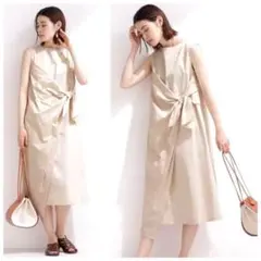 新品 ナノユニバース ギャバラップ ノースリーブワンピース 定価14300円36