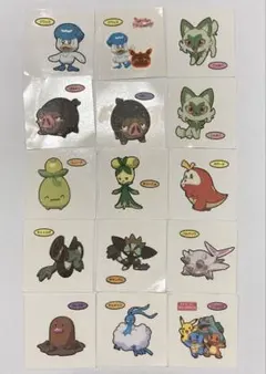 ポケモンパン　デコキャラシール　15枚セット