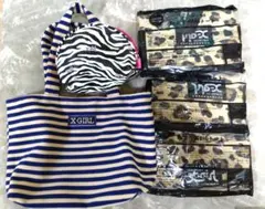 雑誌付録 ノベルティ X-GIRL トート ミニトート ポーチ 全5点セット