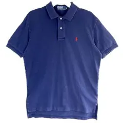 90sラルフローレンPOLORalphLauren半袖ポロシャツワンポイント刺繍